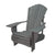Premium Embossed Plastic 3/4 Inch Muskoka Chair with 8" Arm