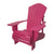 Recycled Plastic 3/4 Inch Muskoka Chair with 8" Arm