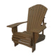 Premium Embossed Plastic 3/4 Inch Muskoka Chair with 8" Arm